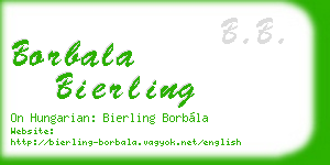 borbala bierling business card