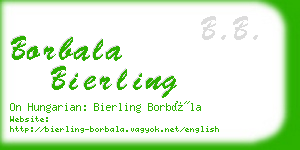 borbala bierling business card